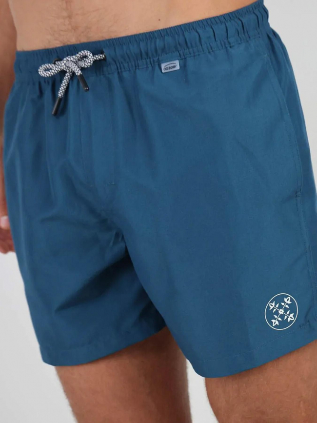 Short de bain uni valens turquoise homme - Oxbow