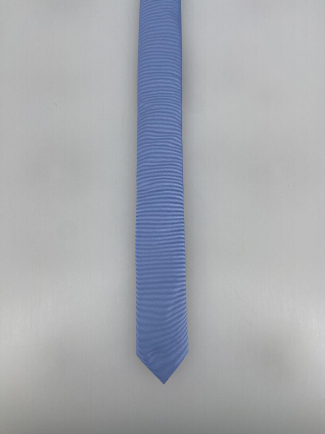 Cravate tie 6 cm rayures bleu blanc homme - Hugo