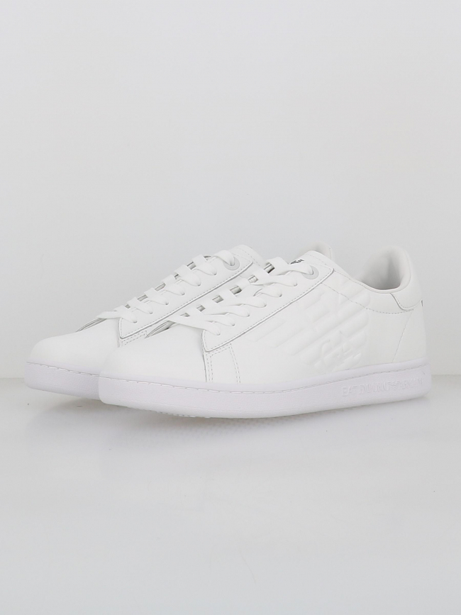 Baskets en cuir training blanc homme - Armani Exchange