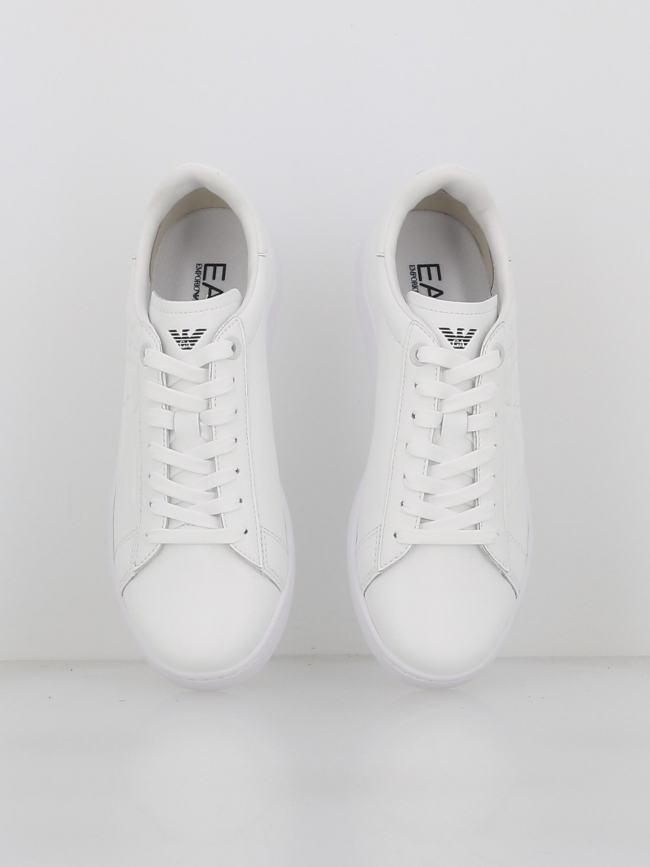 Baskets en cuir training blanc homme - Armani Exchange