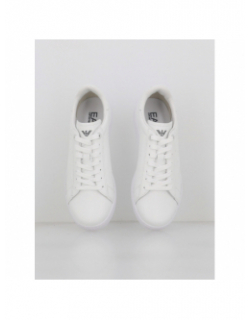 Baskets en cuir training blanc homme - Armani Exchange