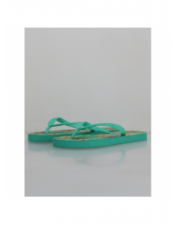 Tongs tahiti fleurs vert femme - Culture Sud