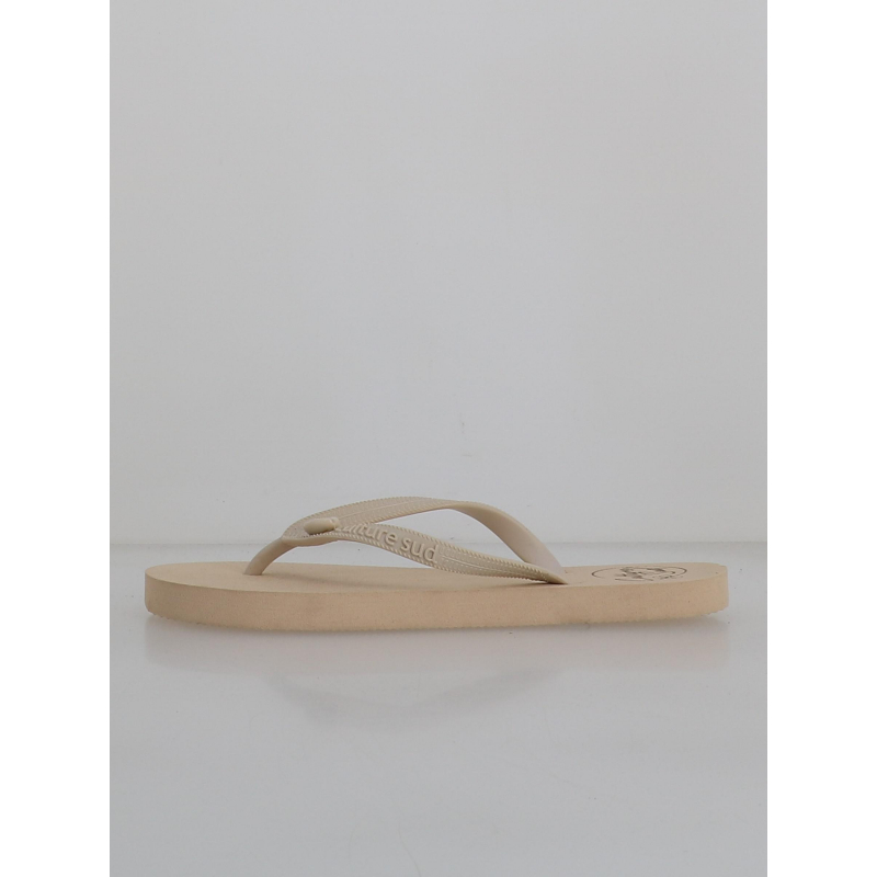 Tongs exnymphali beige femme - Culture Sud