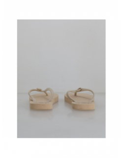 Tongs exnymphali beige femme - Culture Sud