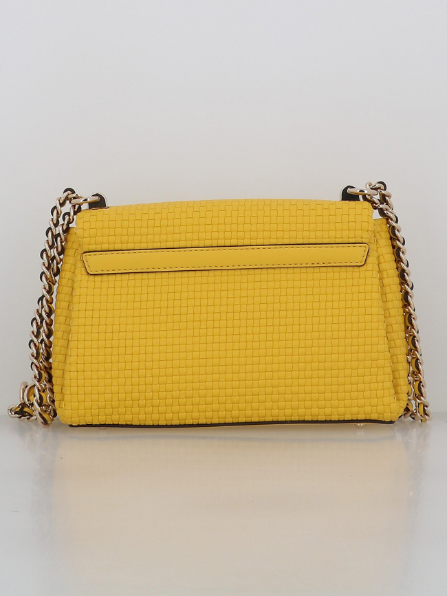 Sac bandoulière etel girlfriend satc jaune femme - Guess