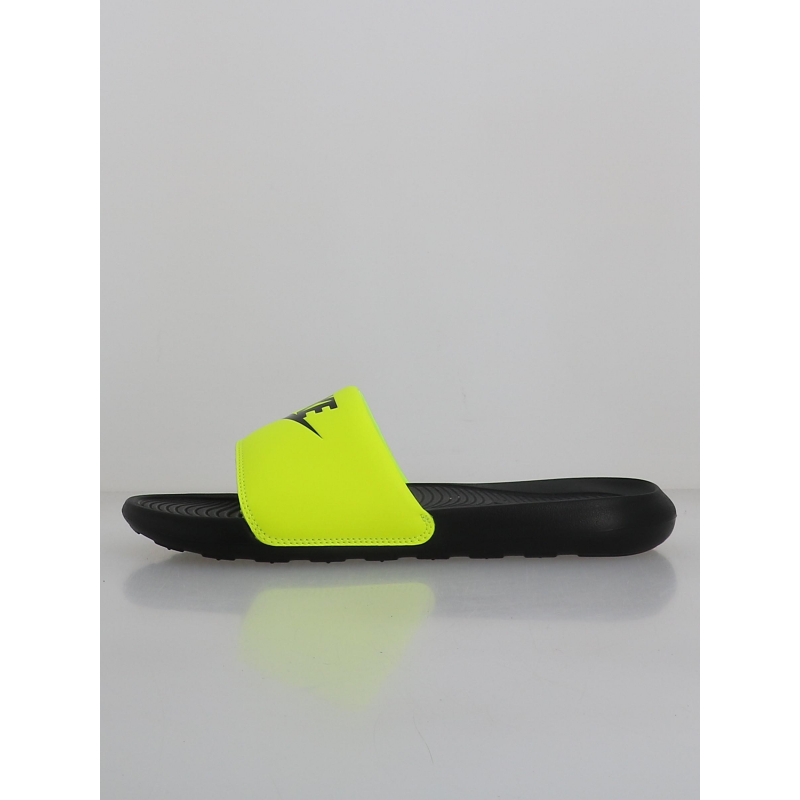 Claquettes victori one slide jaune fluo noir homme - Nike