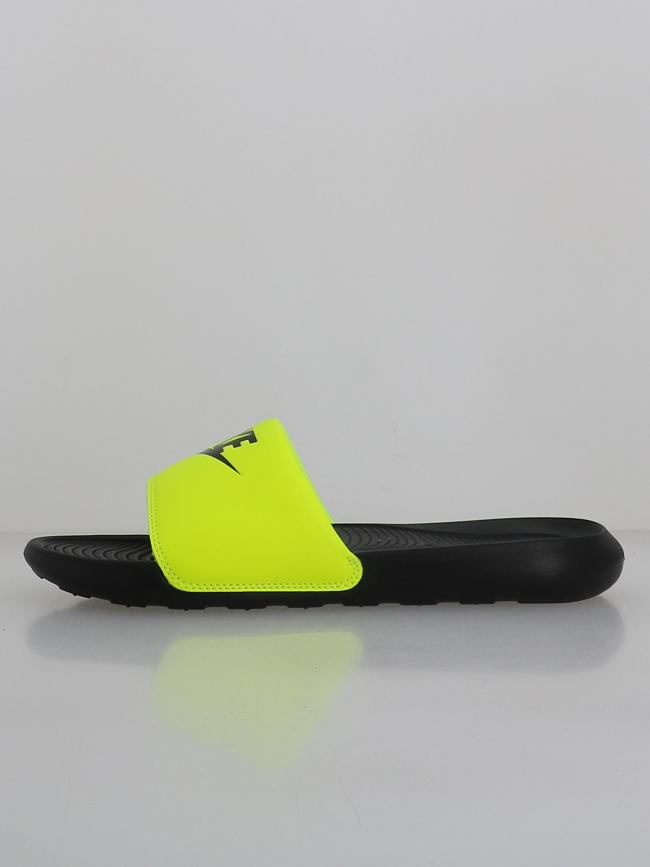 Claquettes victori one slide jaune fluo noir homme - Nike