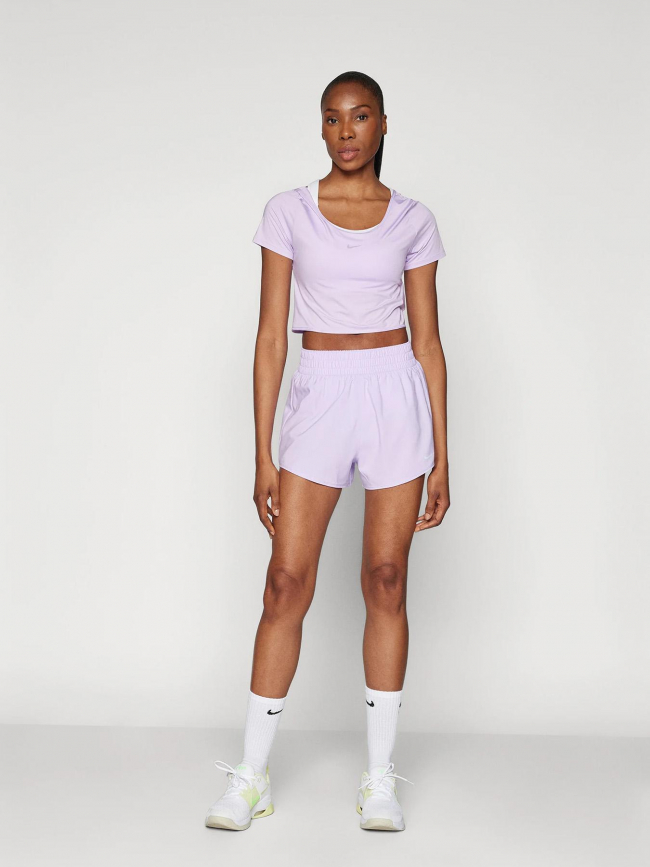 Short de running one dri fit 3 en 1 violet femme - Nike