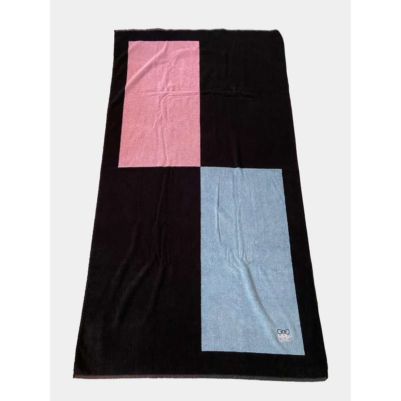 Serviette de plage tricolore bleu marine homme - Eden Park