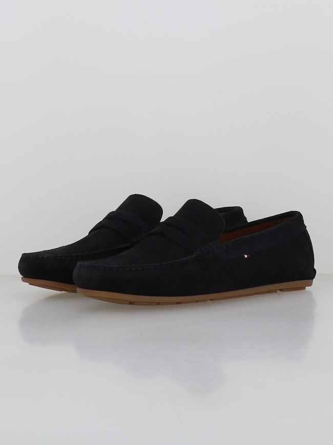 Mocassin en cuir suédé casual bleu marine homme - Tommy Hilfiger