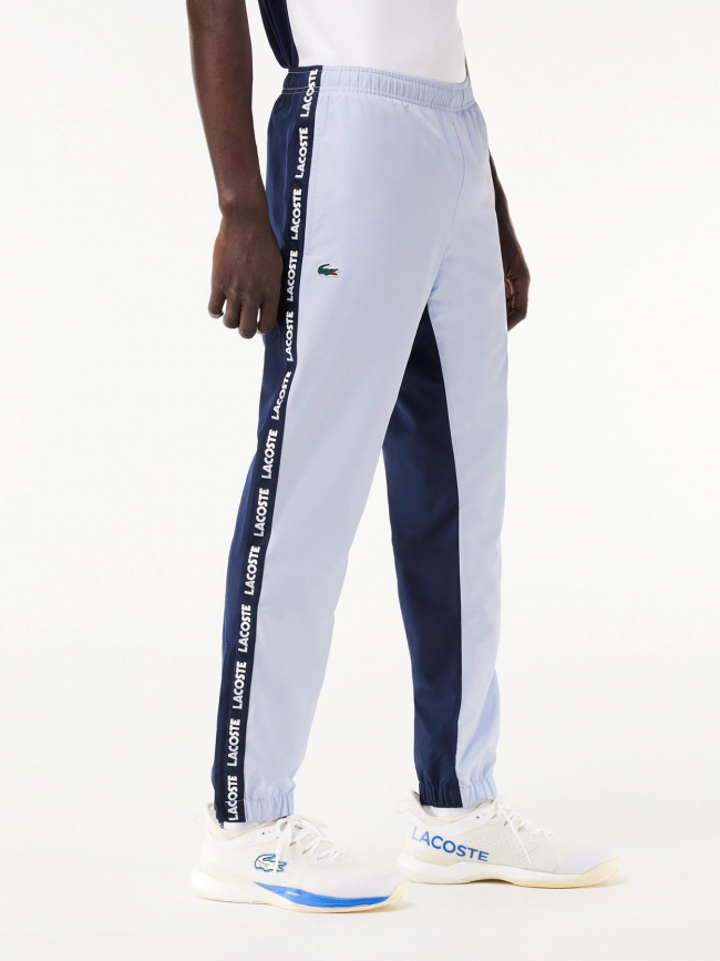 Pantalon de survetement logo lateral bleu homme Lacoste wimod