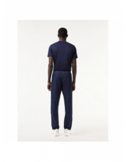 Pantalon de survêtement logo latéral bleu homme - Lacoste