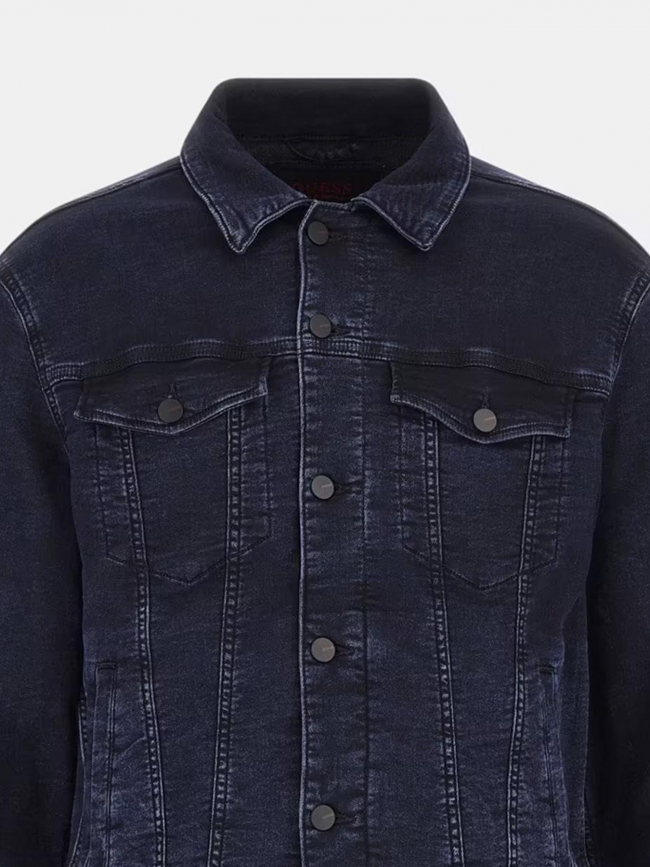 Veste en jean stretch dillon bleu foncé homme - Guess