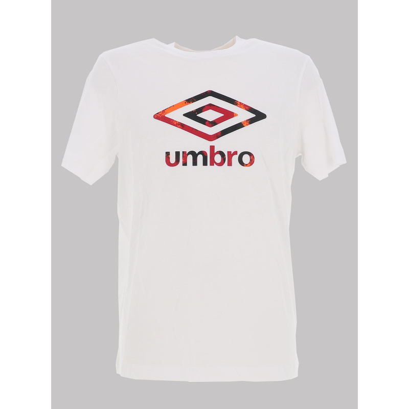 T-shirt logo dégradé blanc rouge homme - Umbro