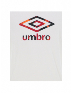 T-shirt logo dégradé blanc rouge homme - Umbro