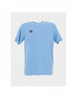 T-shirt uni logo brodé bleu clair homme - Umbro