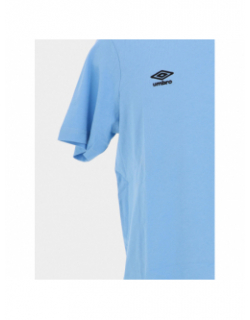 T-shirt uni logo brodé bleu clair homme - Umbro