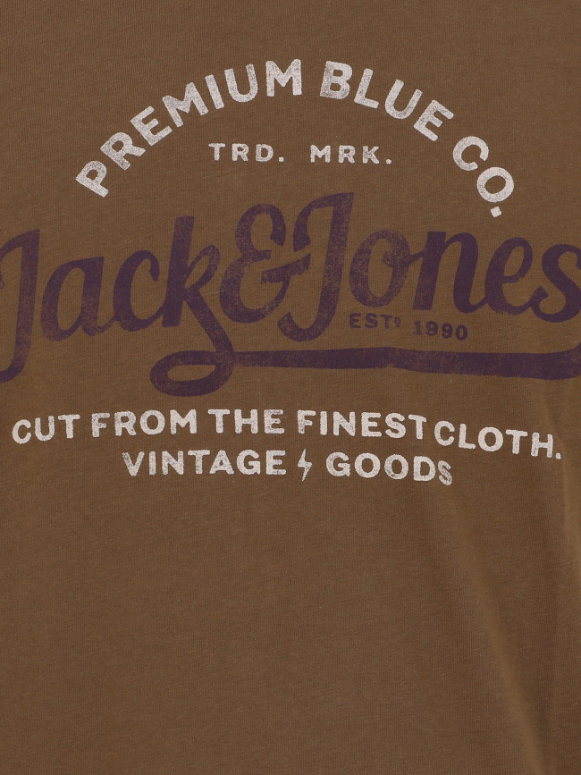 T-shirt blulouie kaki homme - Jack & Jones