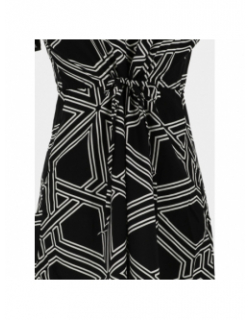 Robe courte imprimée easy joy noir blanc femme - Vero Moda