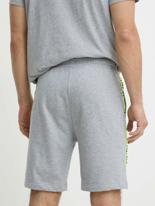 Short jogging sporty bande logo gris homme - Hugo