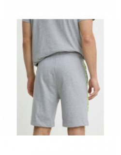 Short jogging sporty bande logo gris homme - Hugo