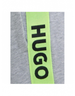 Short jogging sporty bande logo gris homme - Hugo