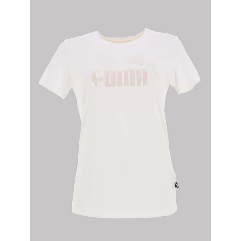 T-shirt g graphic effet logo blanc femme - Puma