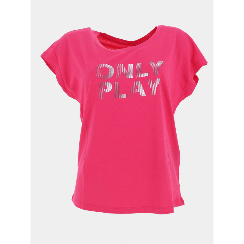 T-shirt de sport fedora loose rose femme - Only Play