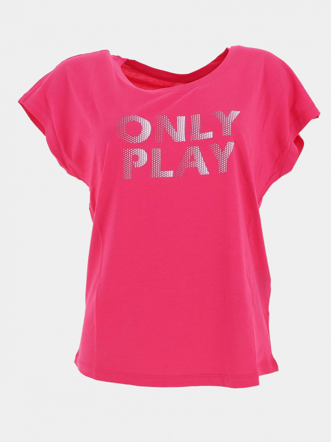 T-shirt de sport fedora loose rose femme - Only Play