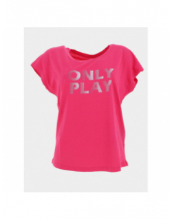 T-shirt de sport fedora loose rose femme - Only Play