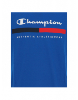 T-shirt crewneck coupe droite bleu homme - Champion