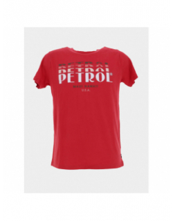 T-shirt classic imprimé rouge homme - Petrol Industries