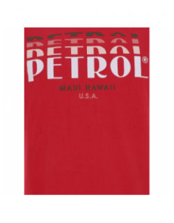 T-shirt classic imprimé rouge homme - Petrol Industries