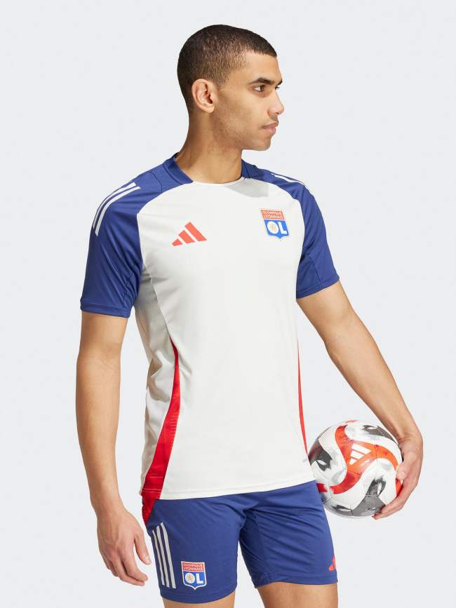 Maillot de football olympique lyonnais blanc homme - Adidas