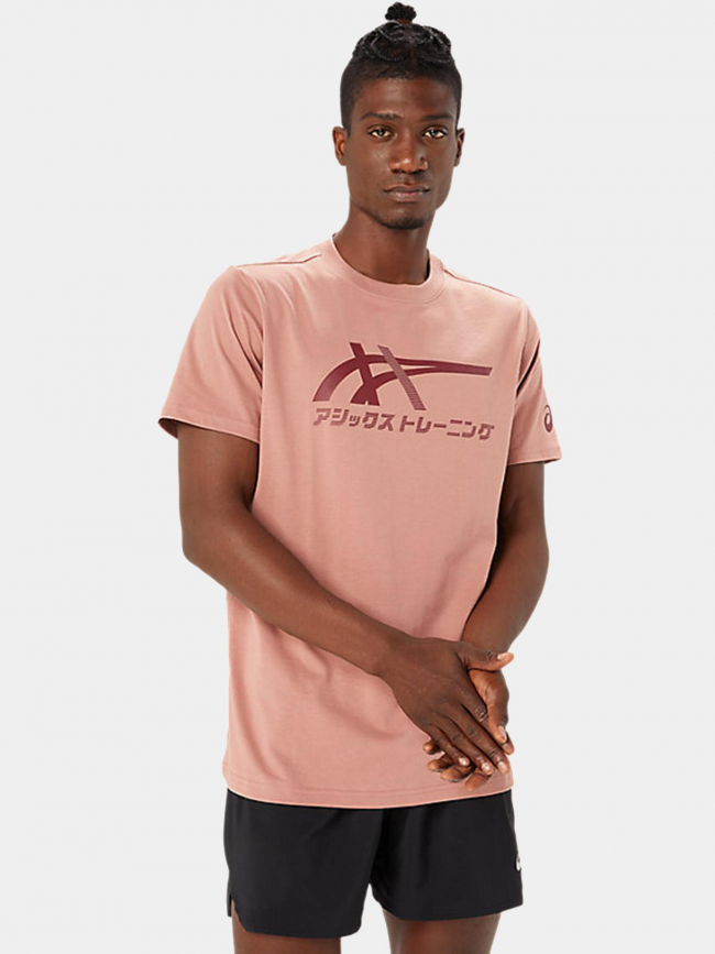 T-shirt tiger vieux rose homme - Asics