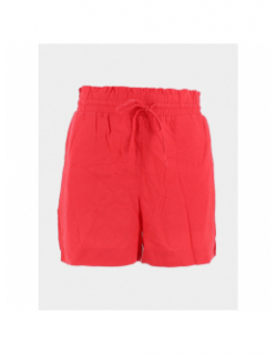 Short en lin milo rouge femme - Vero Moda