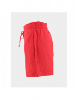 Short en lin milo rouge femme - Vero Moda