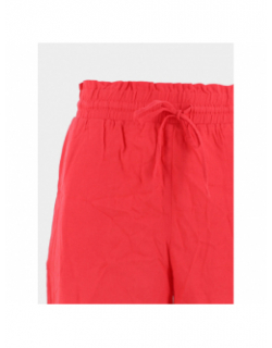 Short en lin milo rouge femme - Vero Moda