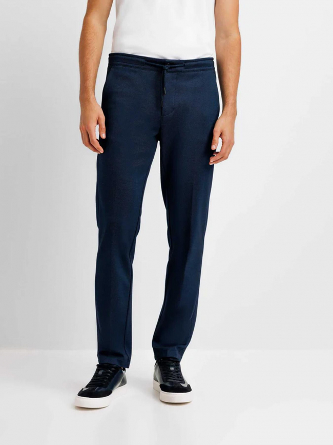 Pantalon chino points pina bleu marine homme - Izac