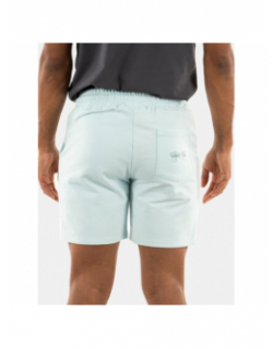 Short jogging logo brodé uni bleu ciel homme - Project X Paris