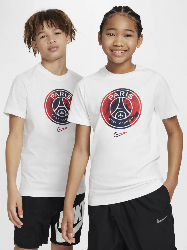 T-shirt paris saint germain crest blanc enfant - Nike