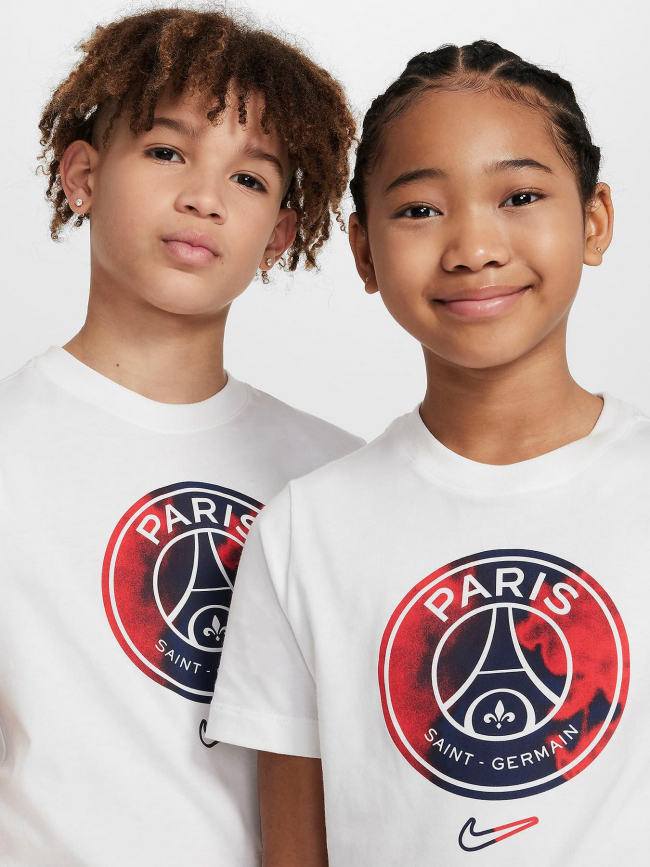 T-shirt paris saint germain crest blanc enfant - Nike