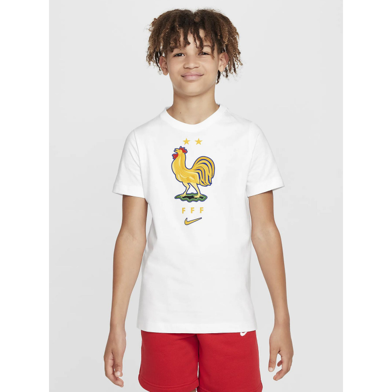 T-shirt fédération française de football blanc enfant - Nike