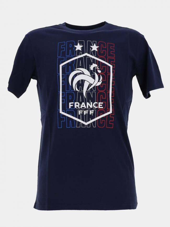 T-shirt équipe de France logo bleu marine homme - FFF