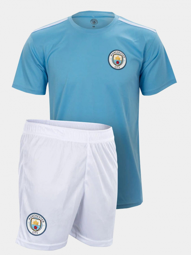 Ensemble de football manchester city bleu enfant - Holiprom