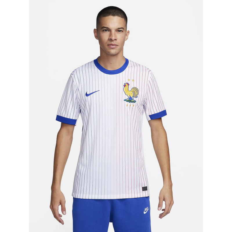 Maillot de football FFF extérieur rayé blanc homme - Nike