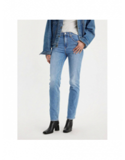 Jean droit taille haute 724 cool bleu clair femme - Levi's