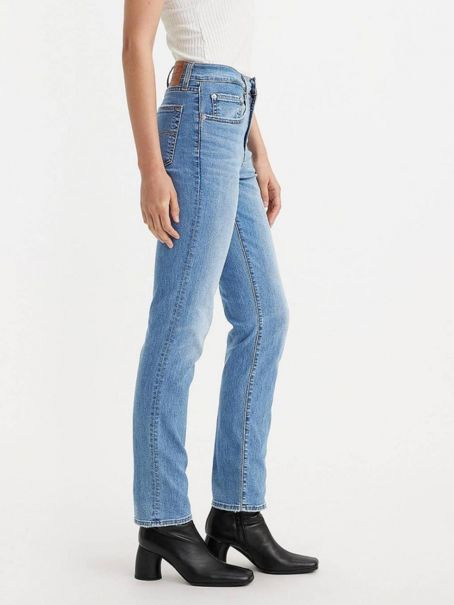 Jean droit taille haute 724 cool bleu clair femme - Levi's