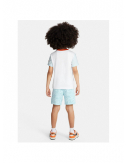 Ensemble short t-shirt dessins bleu blanc enfant - Nike