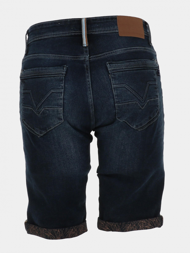 Bermuda jeans overdyed bleu foncé homme - RMS 26